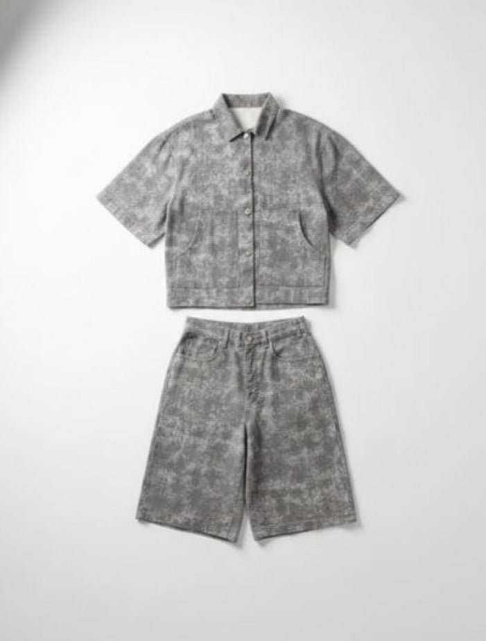 Stone Washed Denim Set